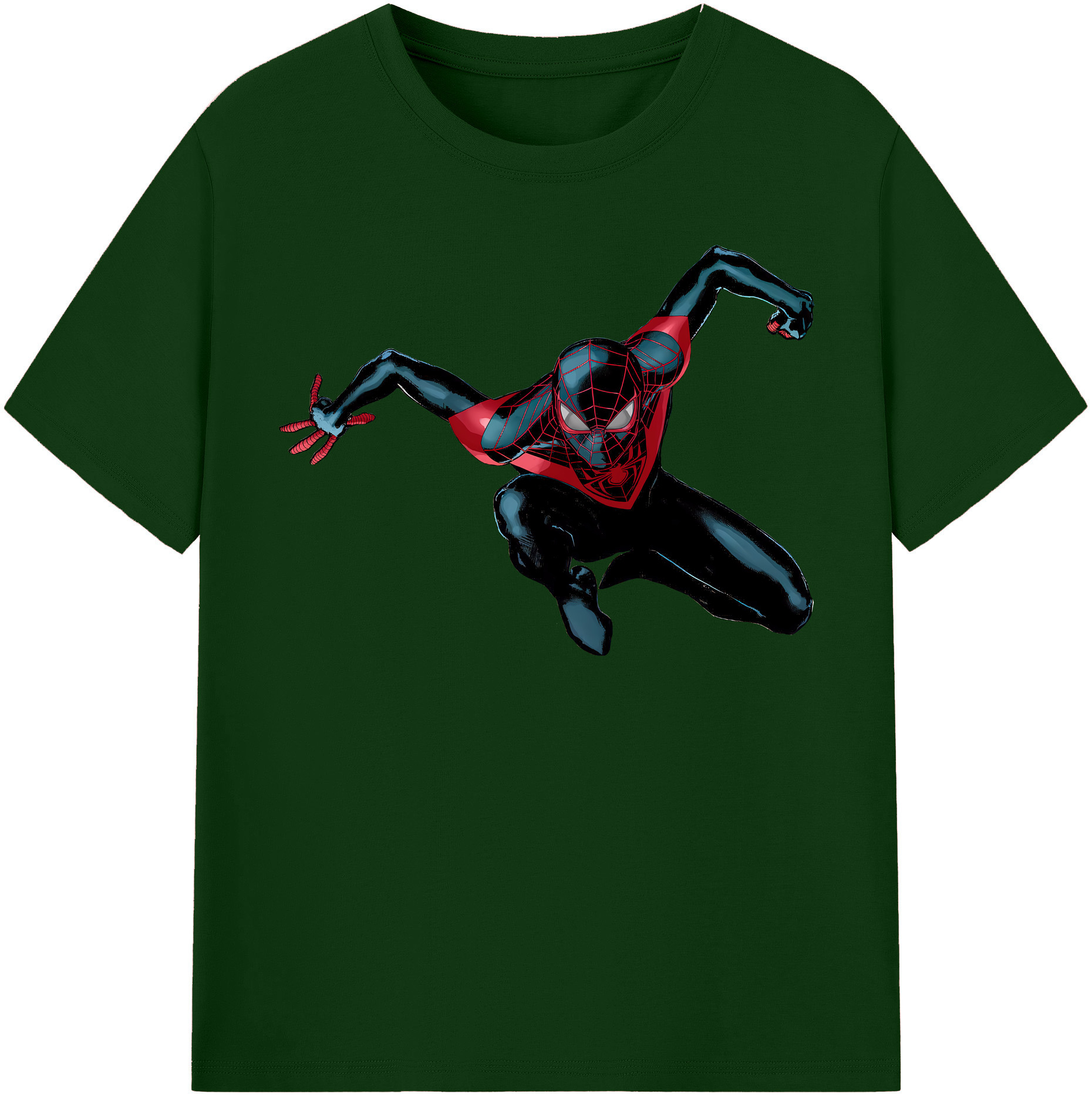 （画像用） Spider Man スパイダーマン 綿100％半袖Tシャツ（フロントプリント）